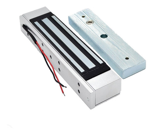 Imagen 3 de 10 de Kit Cerradura Electromagnetica Acceso Fuente Boton Llaveros