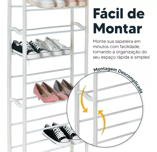 Sapateira Vertical: organização e estilo para seus sapatos