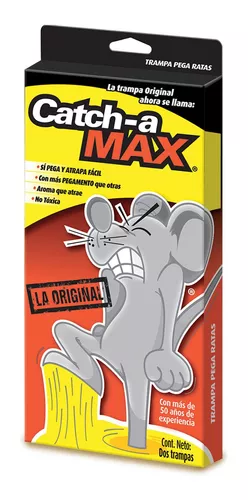 Catch-a Max Kit 4 Trampas De Pegamento Para Ratones Y Ratas