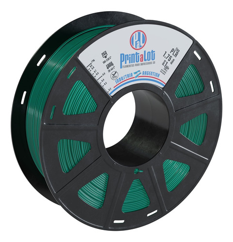 Filamento Impresoras 3d Pla 1.75mm X 250 Grs :: Printalot Color Verde traslucido