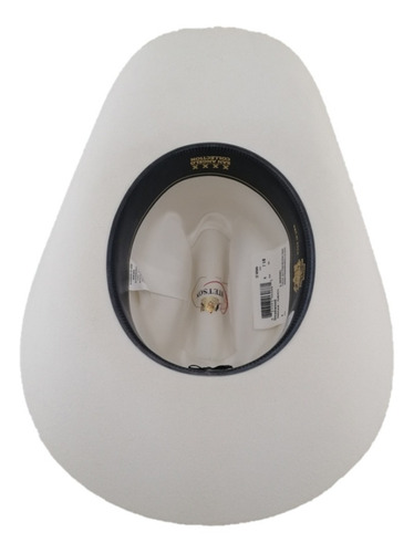 Imagen 4 de 4 de Sombrero Texana 4 X Marca Stetson Blanco Lana Pelo De Búfalo