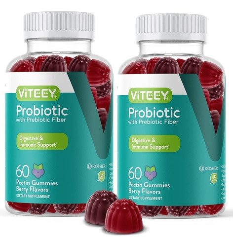 Probiotico + Prebiotico Vegano Gomitas Pack -