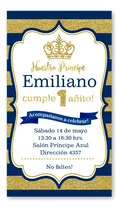 Comprar Tarjeta Cumpleaños Invitación Digital Príncipe 2 Formatos