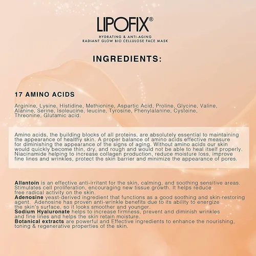 Mascarilla Hidratante Antienvejecimiento Lipofix