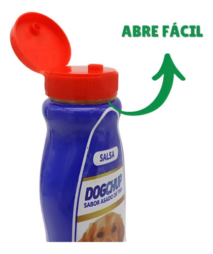 Salsa Dogchup Sabor Asado De Tira Para Perros 350ml