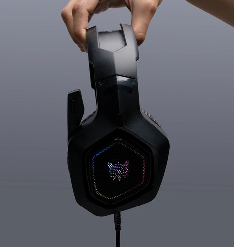 Auriculares Gamers Onikuma K10 Pro Color Negro Led Rgb 7.1