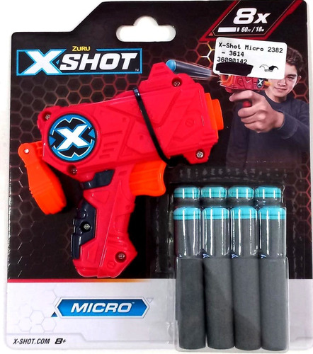 X-shot Micro Pistola Lanza Dardos 2382