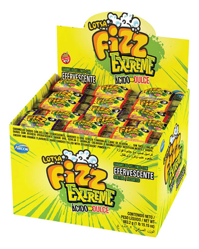 Caramelos Fizz Extreme 48 Tiras Cioccolato Tienda De Dulces