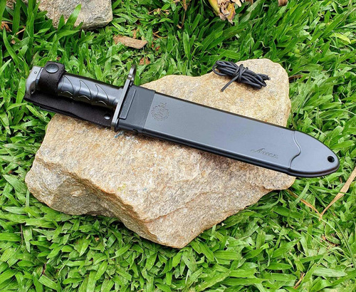 Imagem 9 de 10 de Faca Imbel Amz Black (bainha E Cabo Preto) E Kit Manutenção