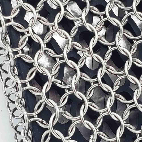 Raspador De Parrilla Bbq Dragon Chainmail De Acero Inoxidable, Raspador De Grasa Para Asadores, Sin Cerdas, Resitente.