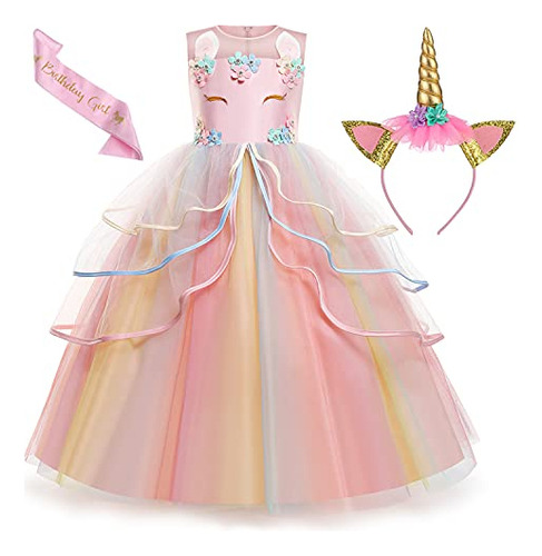 Vestido De Unicornio Para Niñas Traje De Unicornio Cvsze