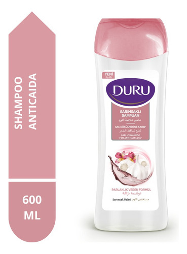 Shampoo Anticaida Con Extracto De Ajo 600 Ml