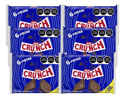 Crunch Chocolate C/leche Arroz Inflado Nestlé 42 Pz