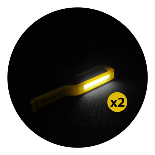 Imagen 1 de 6 de Combo 2 Linternas Luz Led Faro De Mano Tipo Lapicera Gancho
