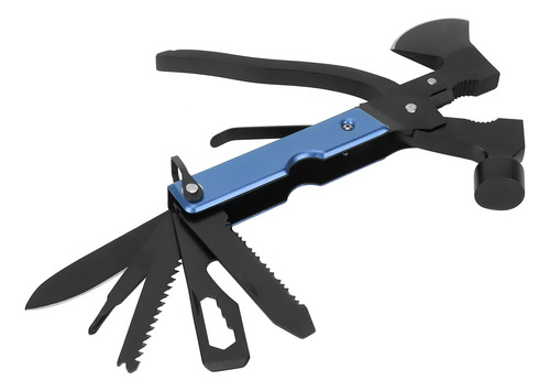 Blue Axe Hammer 15 En 1, Multifuncional Para Acampar Y Sobre