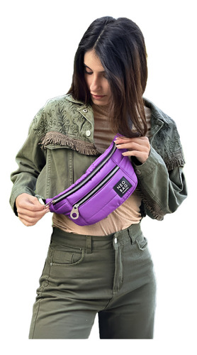 Riñonera Little Venecia Bomber Color Violeta