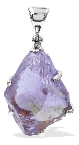 Dije Con Cristal De Ametrino O Ametrina En Plata De Ley Fina