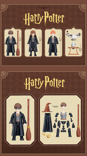Wb Fondjoy Original Conjunto C/ 4 Personagens Harry Potter