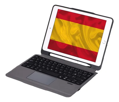 Funda Con Teclado Y Touchpad Para iPad 8 Y 9 Air 3 Español