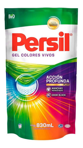 Detergente Líquido Persil Colores Vivos Repuesto 830ml