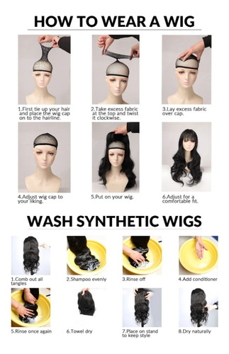 Extensiones De Cabello Liso Con Clip Fibra Sintética 6 Pzas