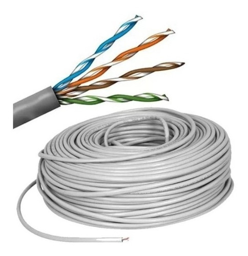 Cable Utp Cat 5cctv Datos, Voz. 4 Pares. Caja X305mts