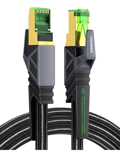 Cable De Red Cat8 Ethernet Conector Rj45 40 Gbps 2000 Mhz 3m