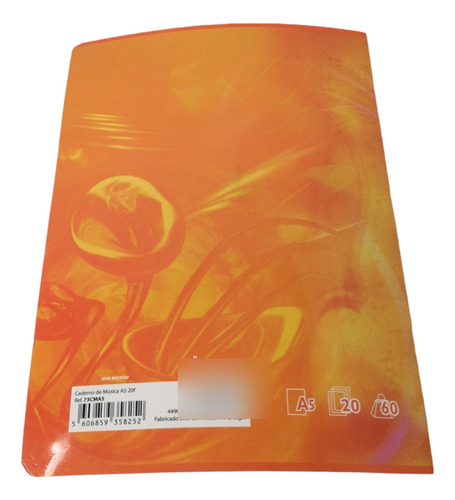 Libreta Cuaderno Musica Pentagramado Notas Musicales Cocido