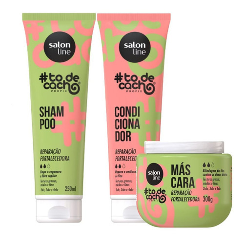 Kit Salon Line #todecacho Reparação Fortalecedora C/3