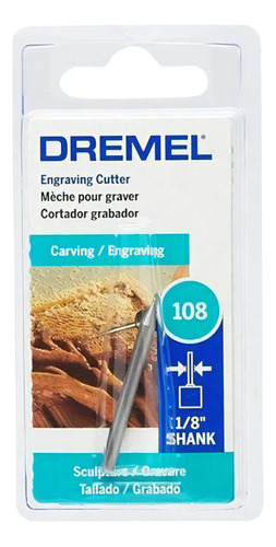 Escariador de grabado 108 - 1/8 (3,2 mm) - Dremel