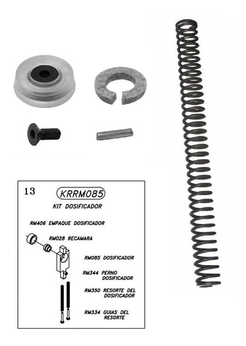 Kit Restauracion Resorte Empaques Rifles C/ Cargador Mendoza