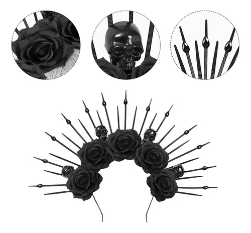 (bk) Diademas Para Mujer, Novia, Corona De Flores Para Fiest