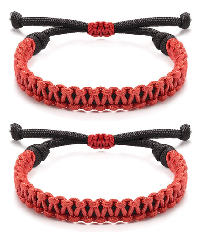 Lindo Duo Pulseras Hechas A Mano Hilo Paracord Parejas B728