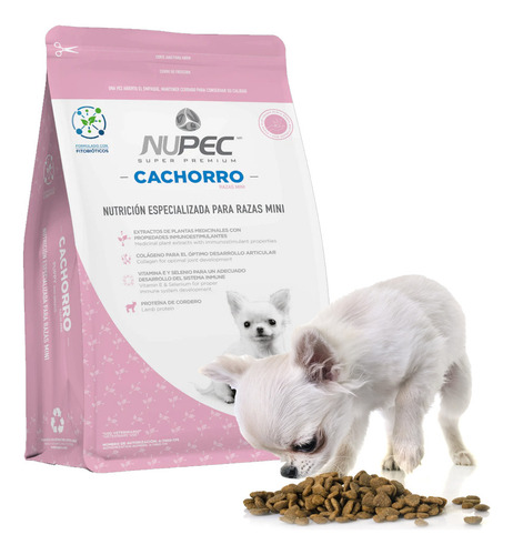Paquete 2 Croquetas Nupec Cachorro Raza Mini 3kg + Regalo