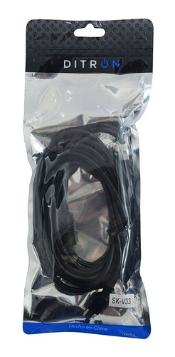 Imagen 2 de 6 de Cable Usb Macho Mini Usb V3 5 Pin Ps3 Gps 1,8mt Ditron