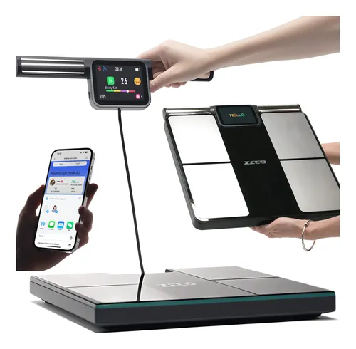Foto Balança Bioimpedância Digital 8 Eletrodos Smart App + Tela TFT no Mercado Livre
