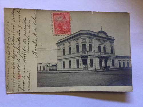 Postal Edificio Bancario En Chascomus 1904