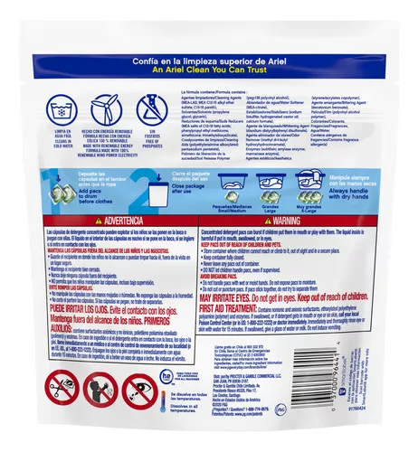 Detergente en Capsulas Ariel 3 x 57 Un