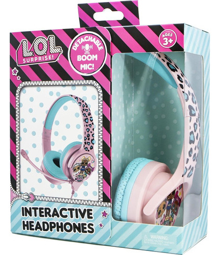 Headset Lol Surprise Otl Alámbrico Con Micrófono Rosa