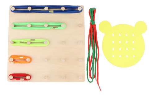 Juguete Montessori Tablero Con Cordones Regalo Para Niños 