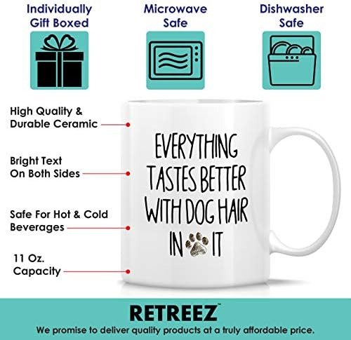 Taza Divertida Retreez, Todo Sabe Mejor Con Pelo De Perro, A