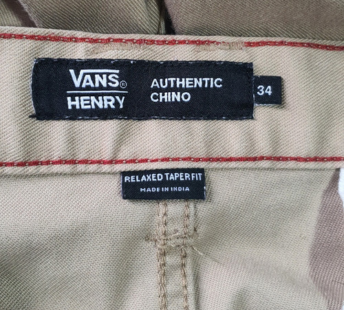 Pantalon Vans Justin Henry Authentic Khaki 46 (Usado)