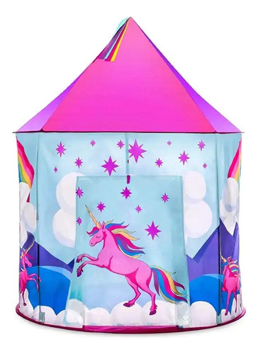 Castillo Portatil Diseño Unicornio Para Ñinas