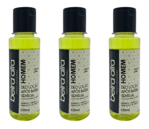 Imagem 1 de 1 de Beira Alta Sensual Loção Após Barba 120ml (kit C/03)