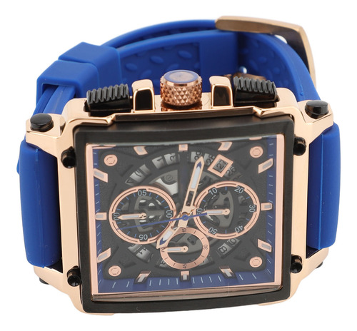 Reloj Analógico De Cuarzo Para Hombre Con Correa De Silicona