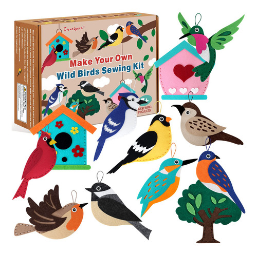 Kit De Costura De Aves Salvajes Para Aprender A Coser Ani