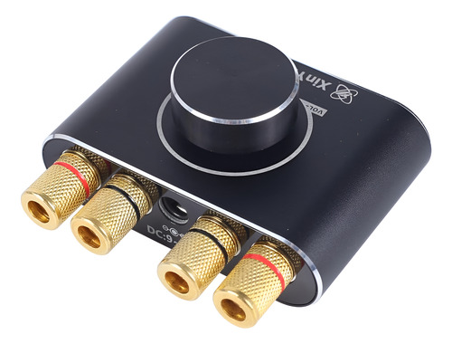 Amplificador Bluetooth 2x50w Rms Usb Auxiliar C/remoto Y App Negro 100 W