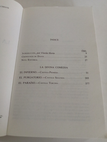 La Divina Comedia: Traducción Del Conde De Cheste (Usado)