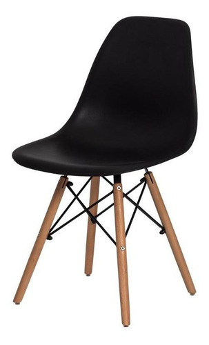 Cadeira De Jantar Charles Eames Eiffel New Wood Base Madeira