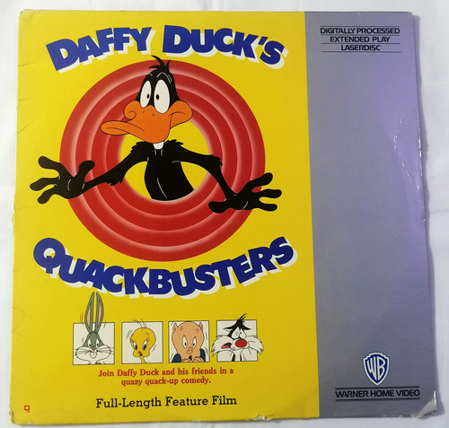 Pato Lucas Quackbuster Pelicula Laser Disc Looney Tunes 1988